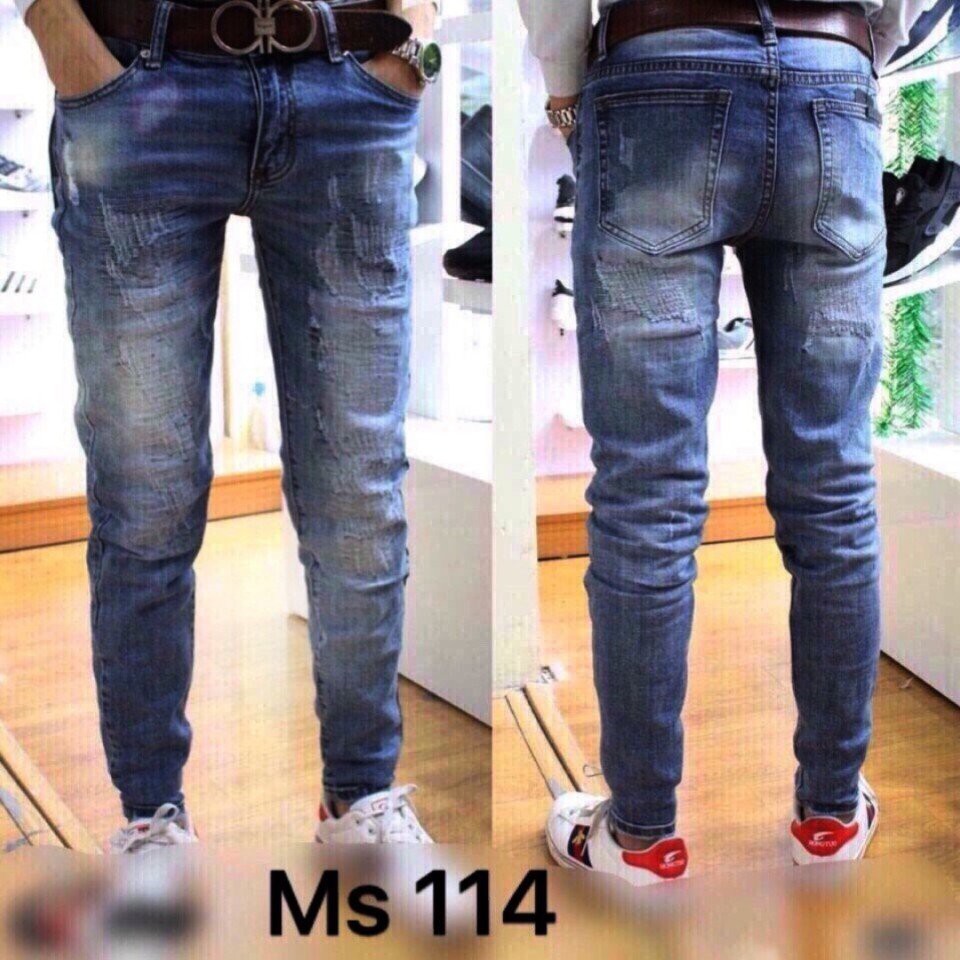 QUẦN JEAN NAM [ CHẤT GIÃN + SIZE 28-36 ] 114 HÀN