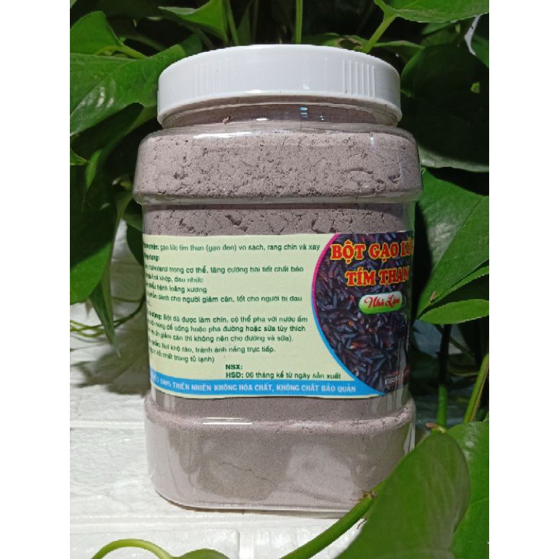 BỘT GẠO TÍM THAN RANG CHÍN (GẠO ĐEN) 1KG
