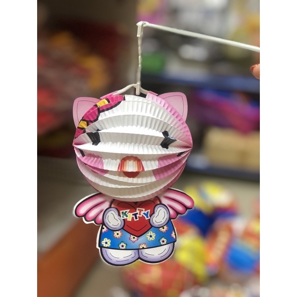 Set 4 lồng đèn giấy cỡ bé (đường kính mép ngoài 15cm)