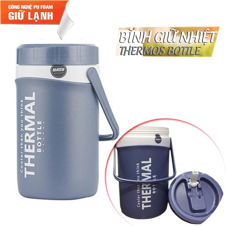 Bình đựng nước đá 3 lít có vòi rót giữ lạnh cực lâu, Bình đựng nước đi làm dung tích 3 lít