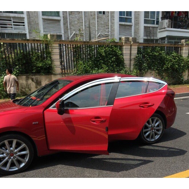 Vè che mưa mạ crom cao cấp Hàn Quốc Mazda 3 2015-2019