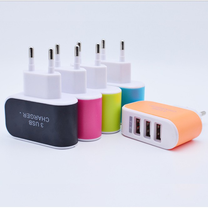 Cốc sạc 3 cổng USB thế hệ mới PA01-219