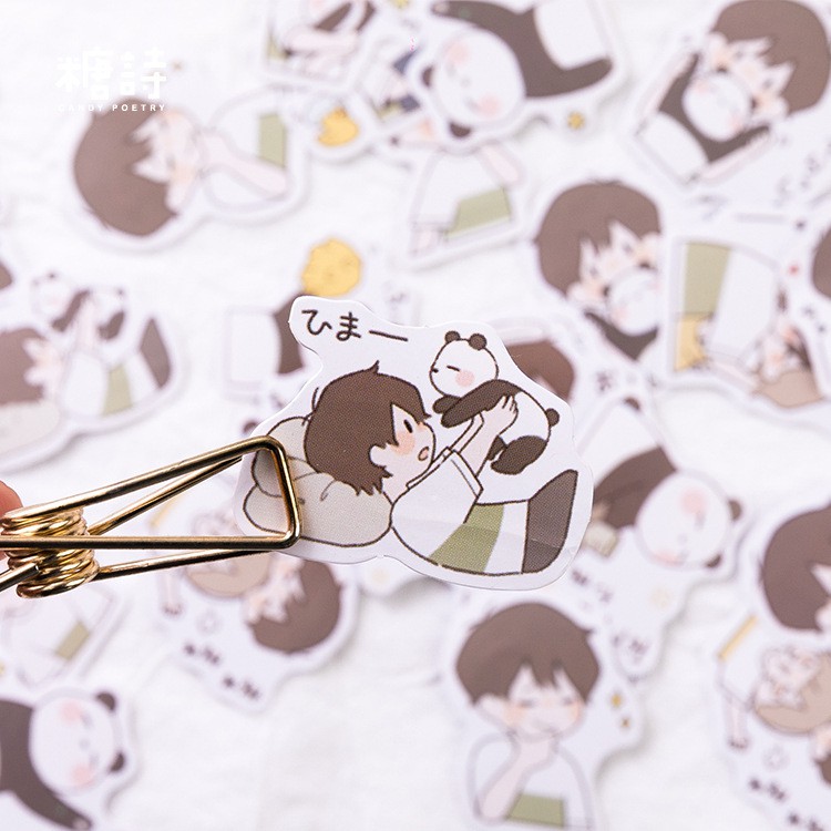 Bộ Sticker/ Hình Dán Nhân Vật Chibi (45 hình)