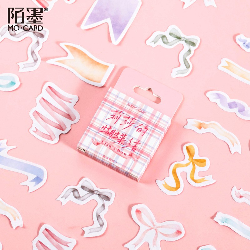 Bộ sticker/ Hình dán Họa Tiết Nơ Xinh Xắn