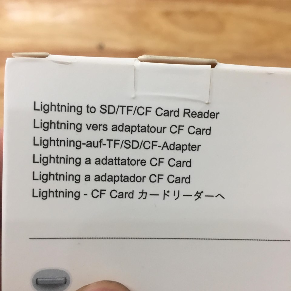Đầu đọc thẻ nhớ cho điện thoại, cap OTG đọc CF cho iphone