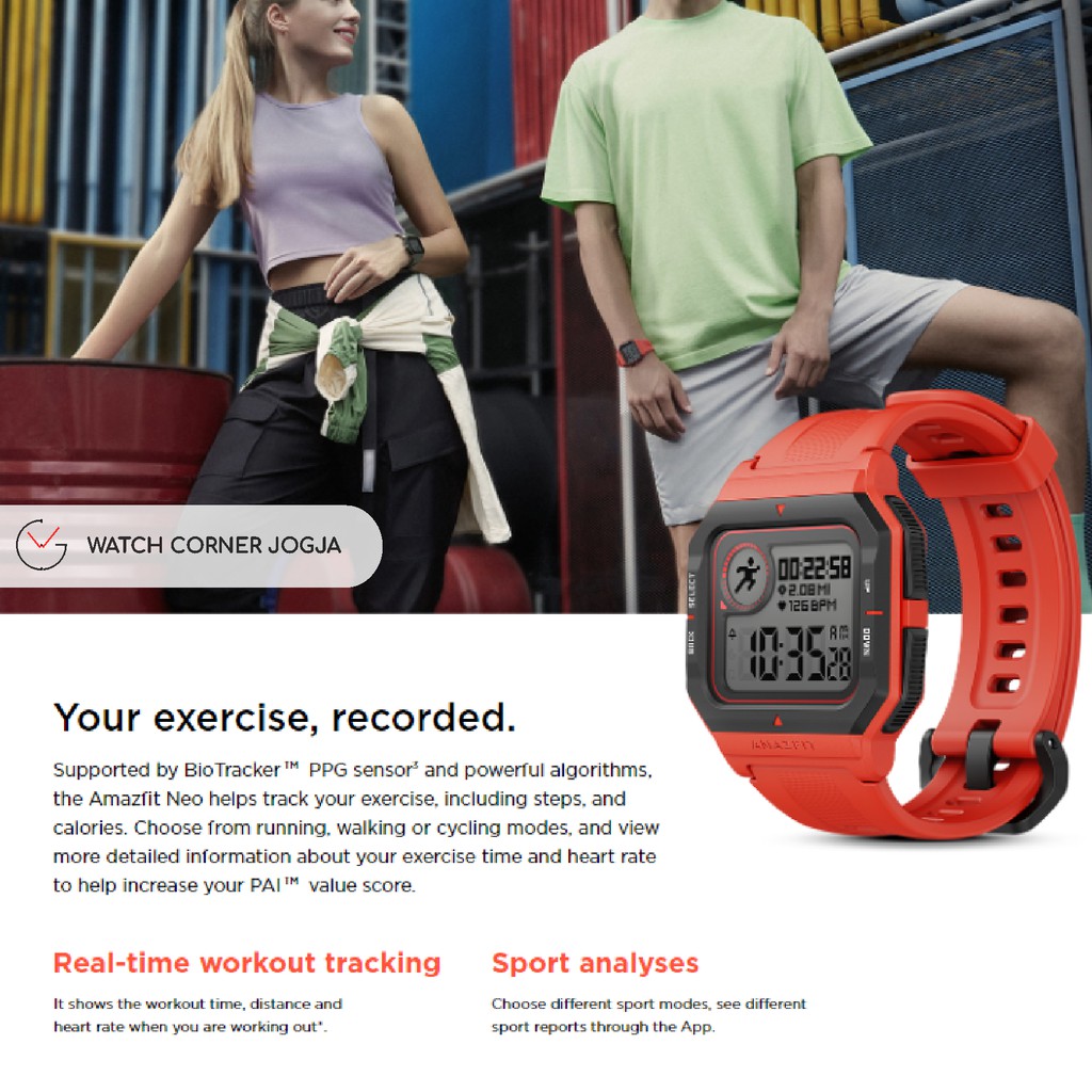 Amazfit Neo Original Smartwatch Internasional Version Retro