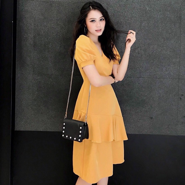 Đầm xoè tùng 2 tầng v2 (kèm hình thật)