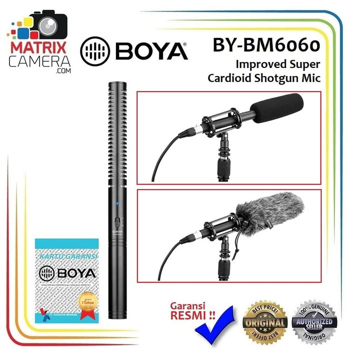 BOYA BYBM6060 Super Cardioid Shotgun Shot Gun Mic Microphone Lazada