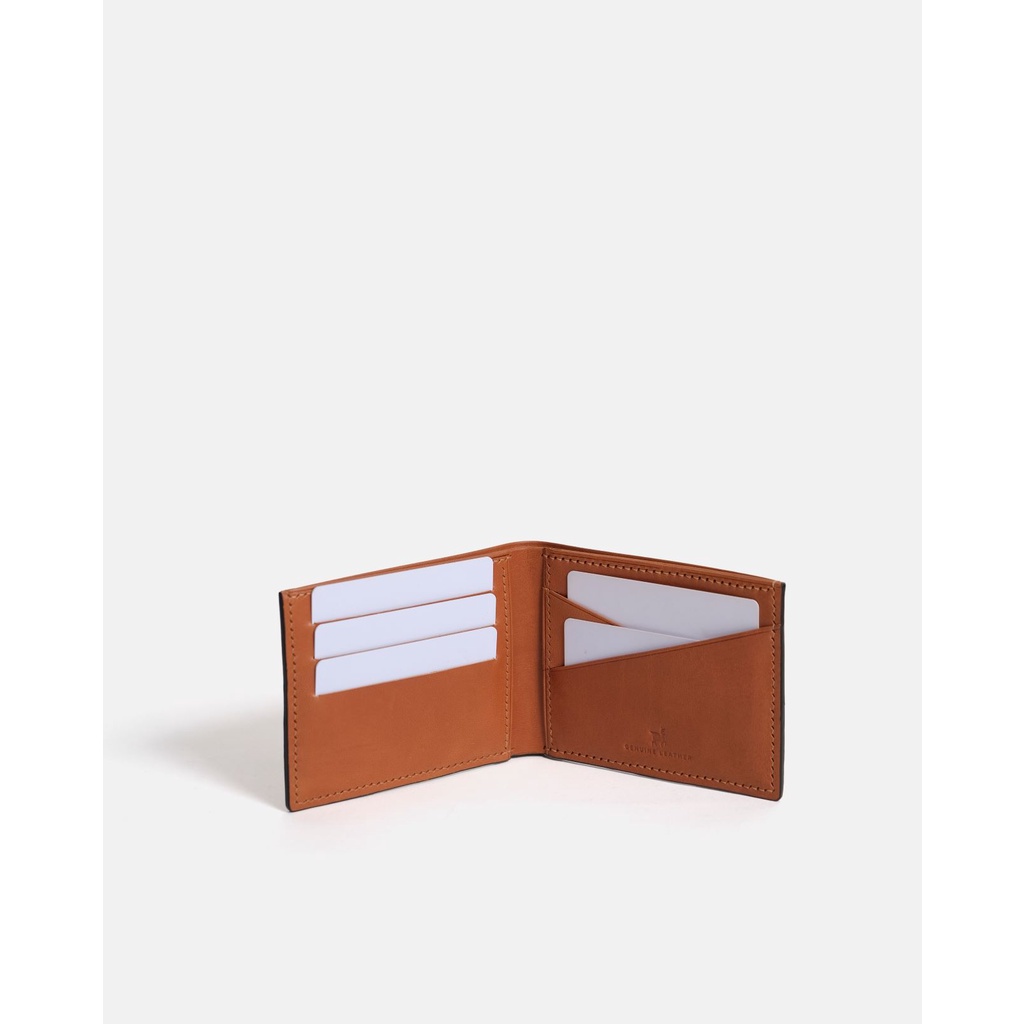 Ví da nam Leonardo Bifold Albert chất da Vachetta nhập khẩu