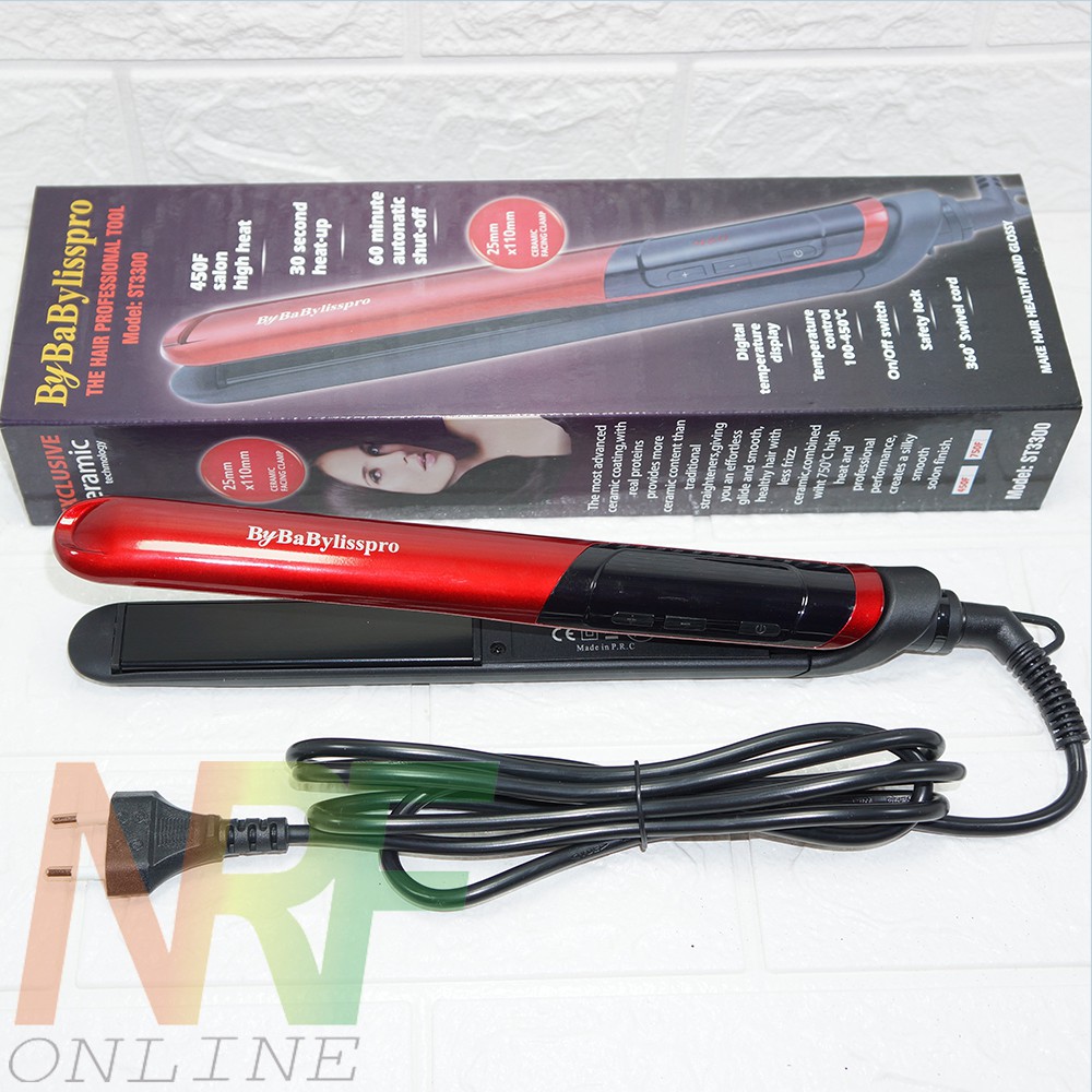 BABYLISS PRO ST 3300 Catokan Rambut 2 in 1 BABYLISS nano Ceramic flat Catok Rambut Babyliss Lazada Indonesia