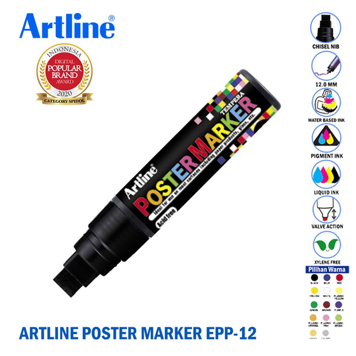 ARTLINE POSTER MARKER EPP12 12.0MM Lazada Indonesia