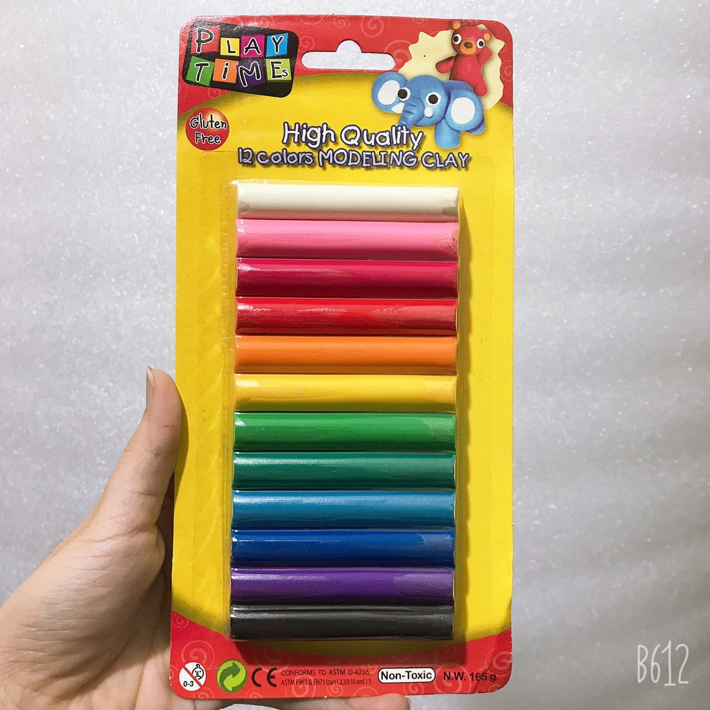 Đất nặn 12 màu 165g
