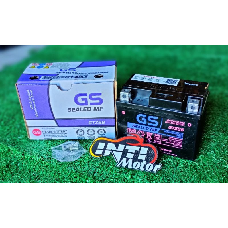 Aki GS GTZ5S Accu Kering Astra ORIGINAL ASLI SEALED MF motor Beat Supra