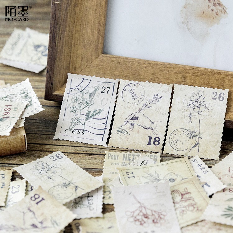 Bộ Sticker / Hình dán Kiểu Dáng Hình Lá Tem (46 Hình)