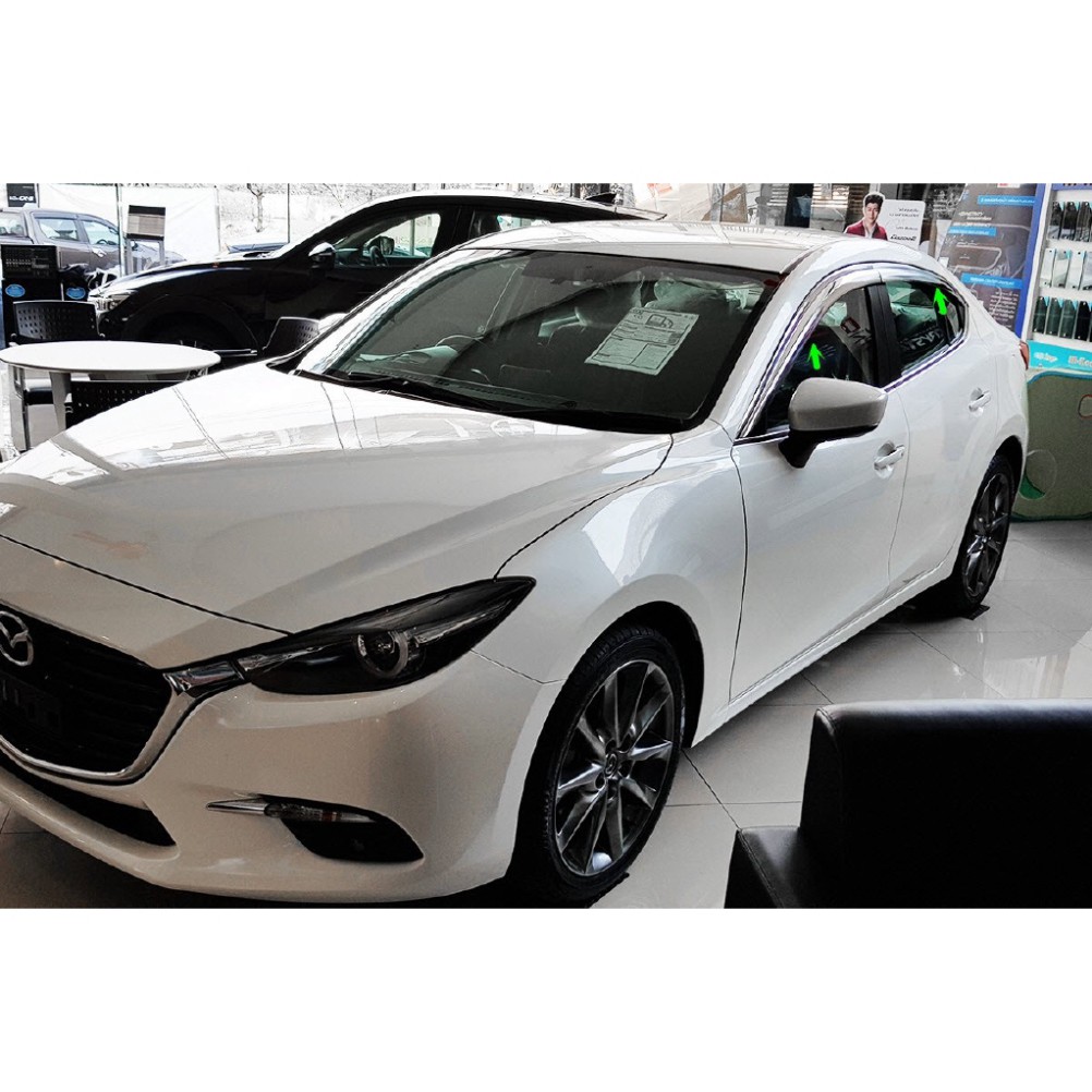 Vè che mưa mạ crom cao cấp Hàn Quốc Mazda 3 2015-2019