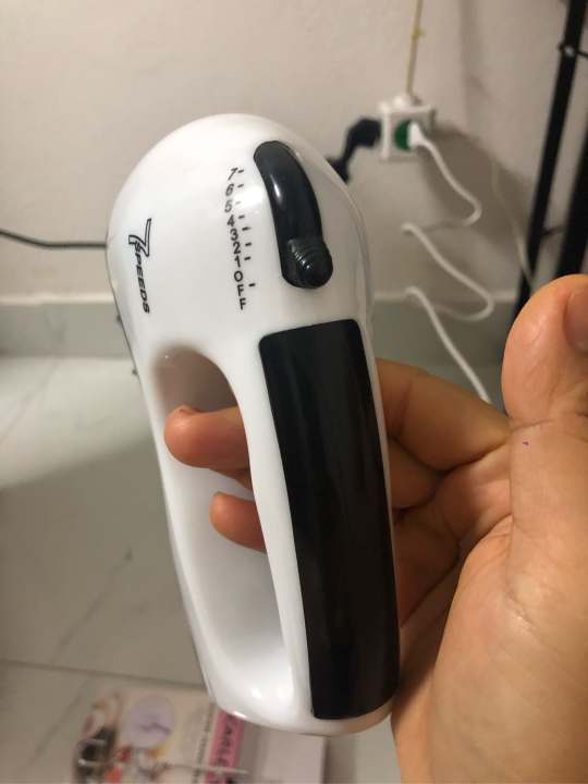 Máy Đánh Trứng Cầm Tay 7 Cấp Tốc Độ 180W( tặng khẩu trang poly kháng khuẩn)