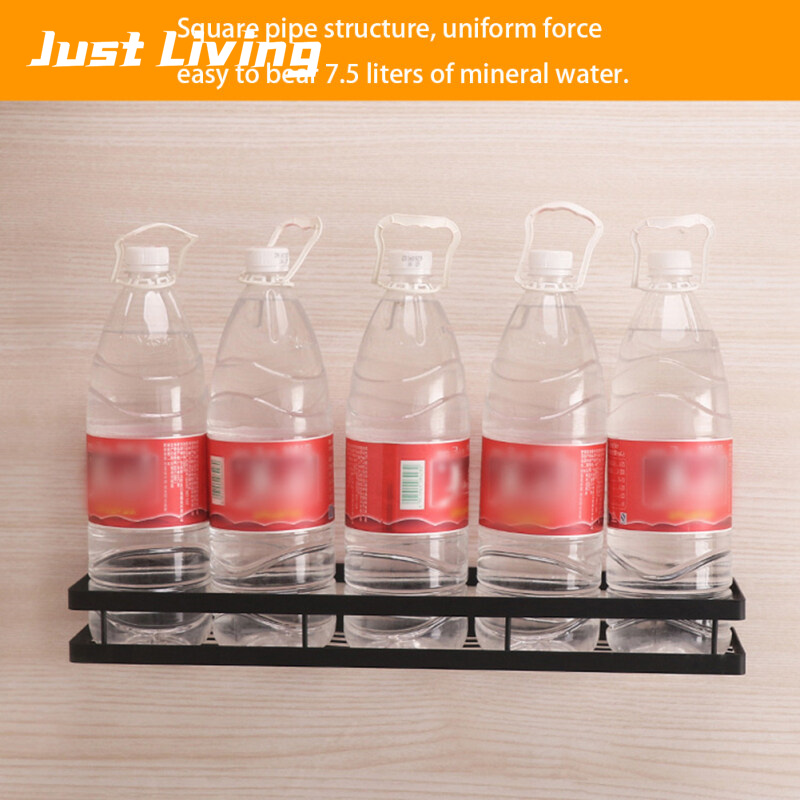 JustLiving Giá Để Đồ Nhà Bếp Giá Để Đồ Treo Gia Vị Nhà Bếp Treo Tường Không Đục Lỗ Giá Sắp Xếp Phòng Tắm (Không Khoan)