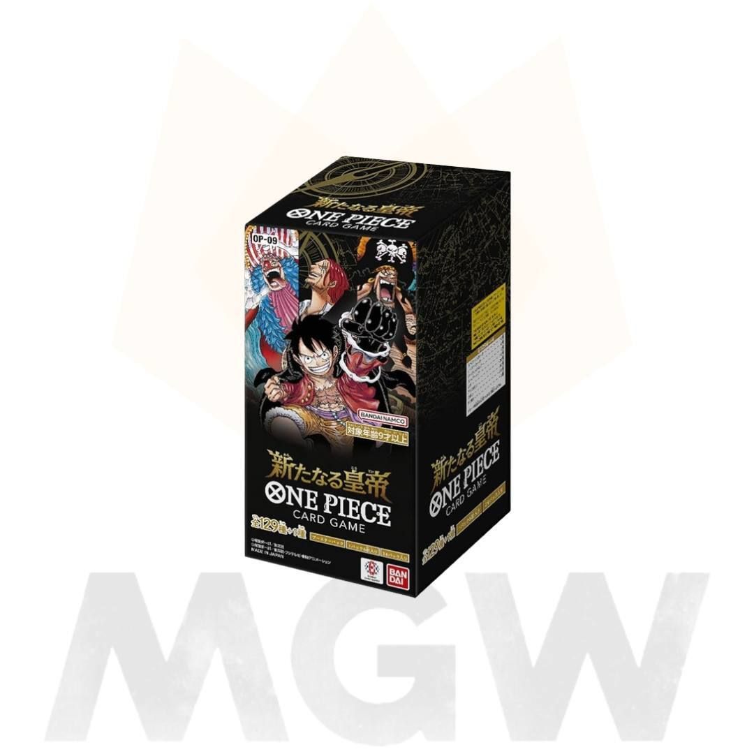 Sealed Booster Box With Sleeves One Piece TCG: The New Emperors