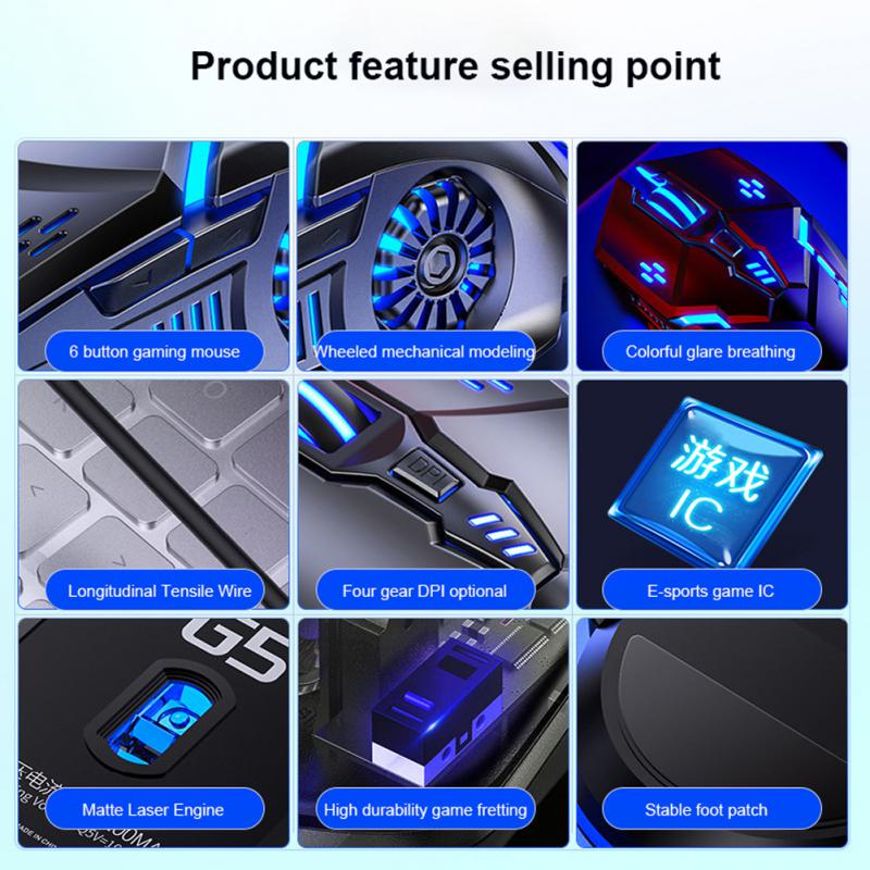 Ryra%206d%20Macro%20Programming%20Wired%20Mouse%203200%20Dpi%20Backlight%20High%20Sensitivity%206%20Keys%20Gaming%20Mechanical%20Mouse%20For%20Game%20Computer%20Pc%20-%20Image%206