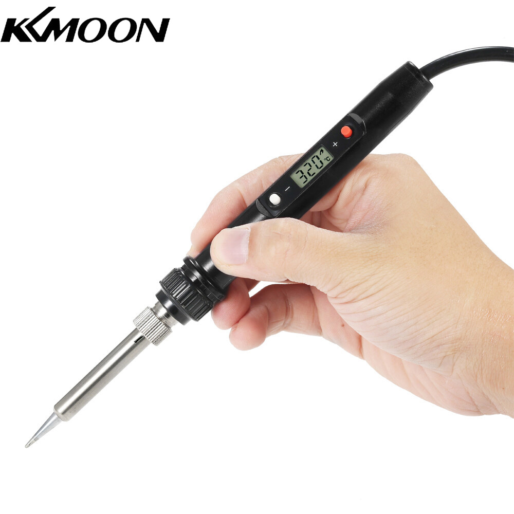 KKmoon 80W Professional LCD Digital Temperature Adjustable Electric Soldering Iron Tool Lead-free Mini Soldering Station
