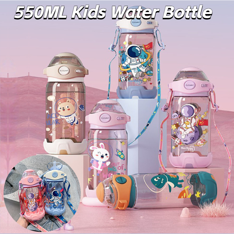 550ML Children Bottle for Outdoor Travel School Cute Cartoon