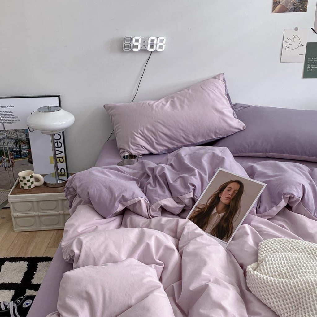 Bộ chăn ga gối cotton tc pastel ree bedding nhiều màu đủ size giường nệm 1m2, 1m4, 1m6, 1m8, 2m