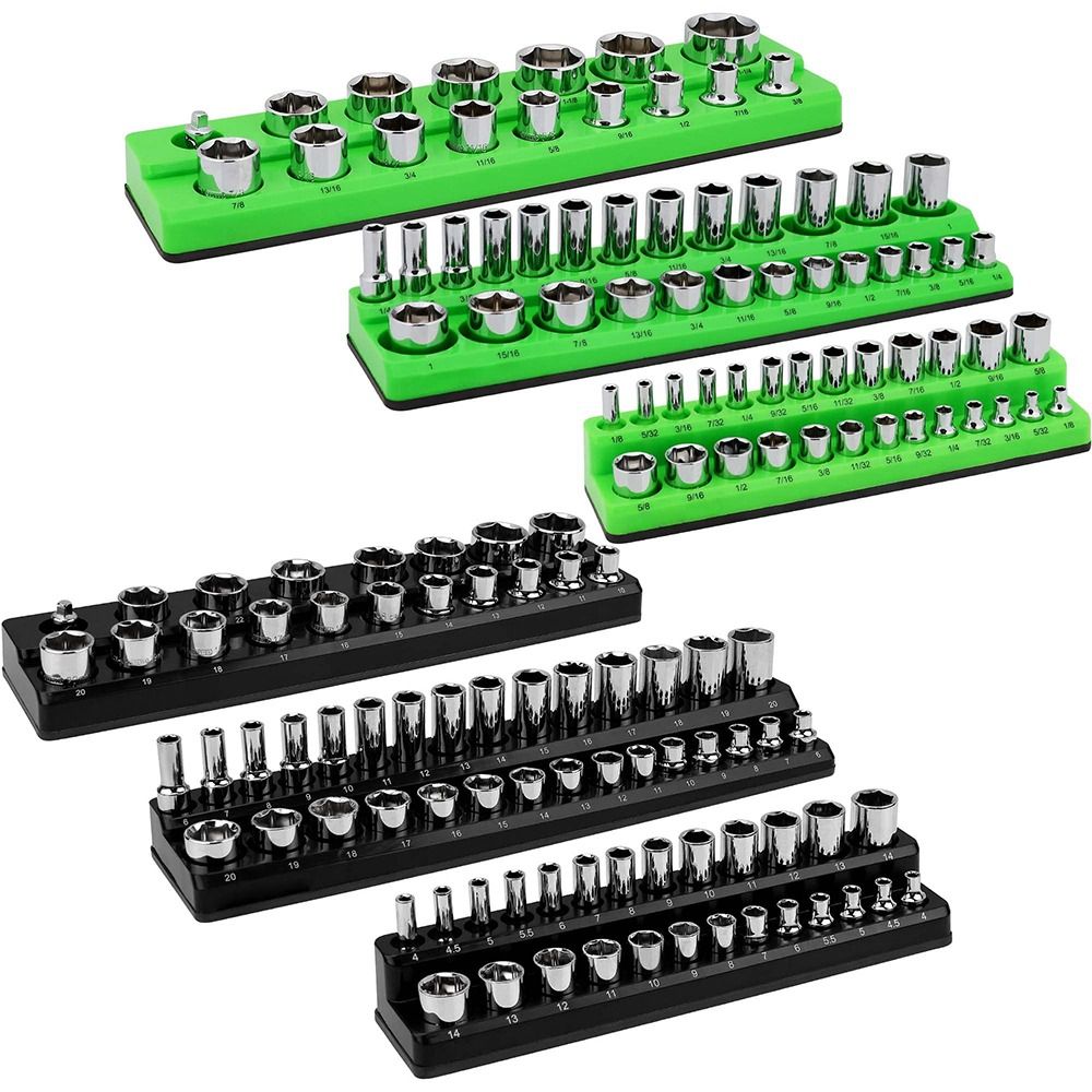 3Psc Organizer Tool Box Magnetic Socket Organizer Set /4
