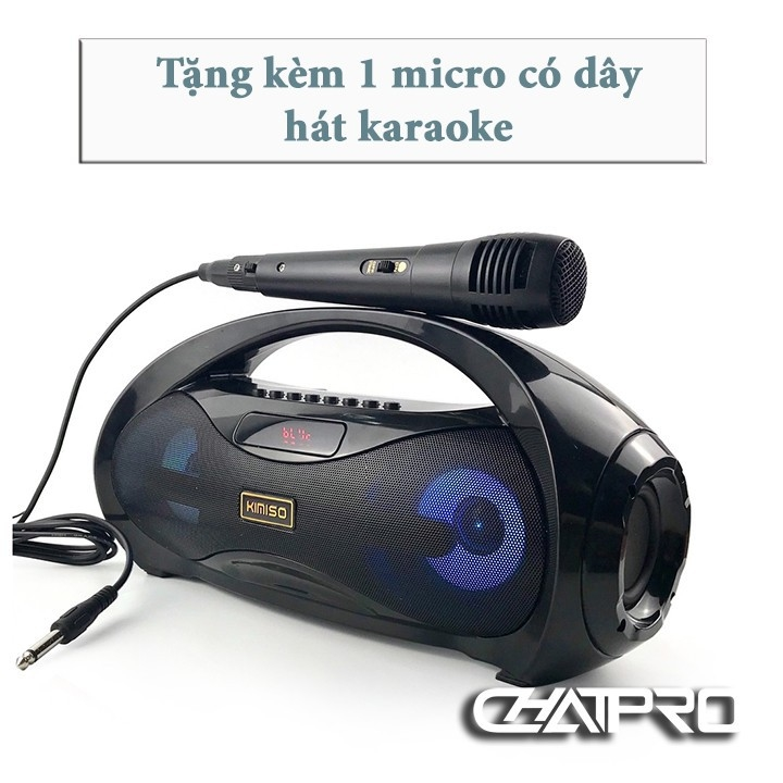 LOA BLUETOOTH KIMISO KM - S2 ( TẶNG KÈM MIC DÂY , SẴN TRONG LOA ) (KMS)