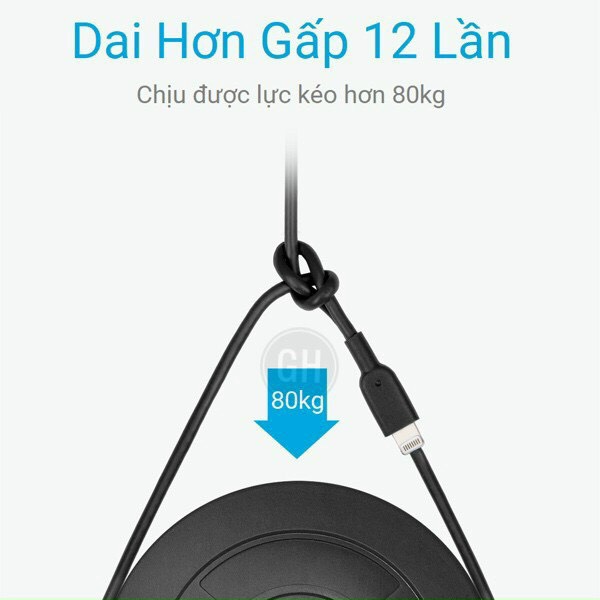 Cáp Usb - Lightning Powerline ll - USED.VN