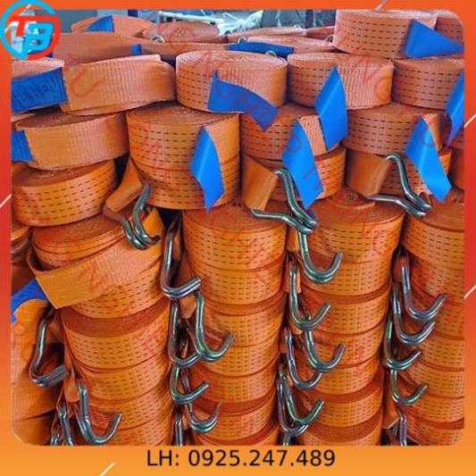 Dây cảo chằng hàng tăng đơ tbvina bản 50mm, tải trọng 3 tấn, dài 5m, 6m, 8m, 10m, 12m