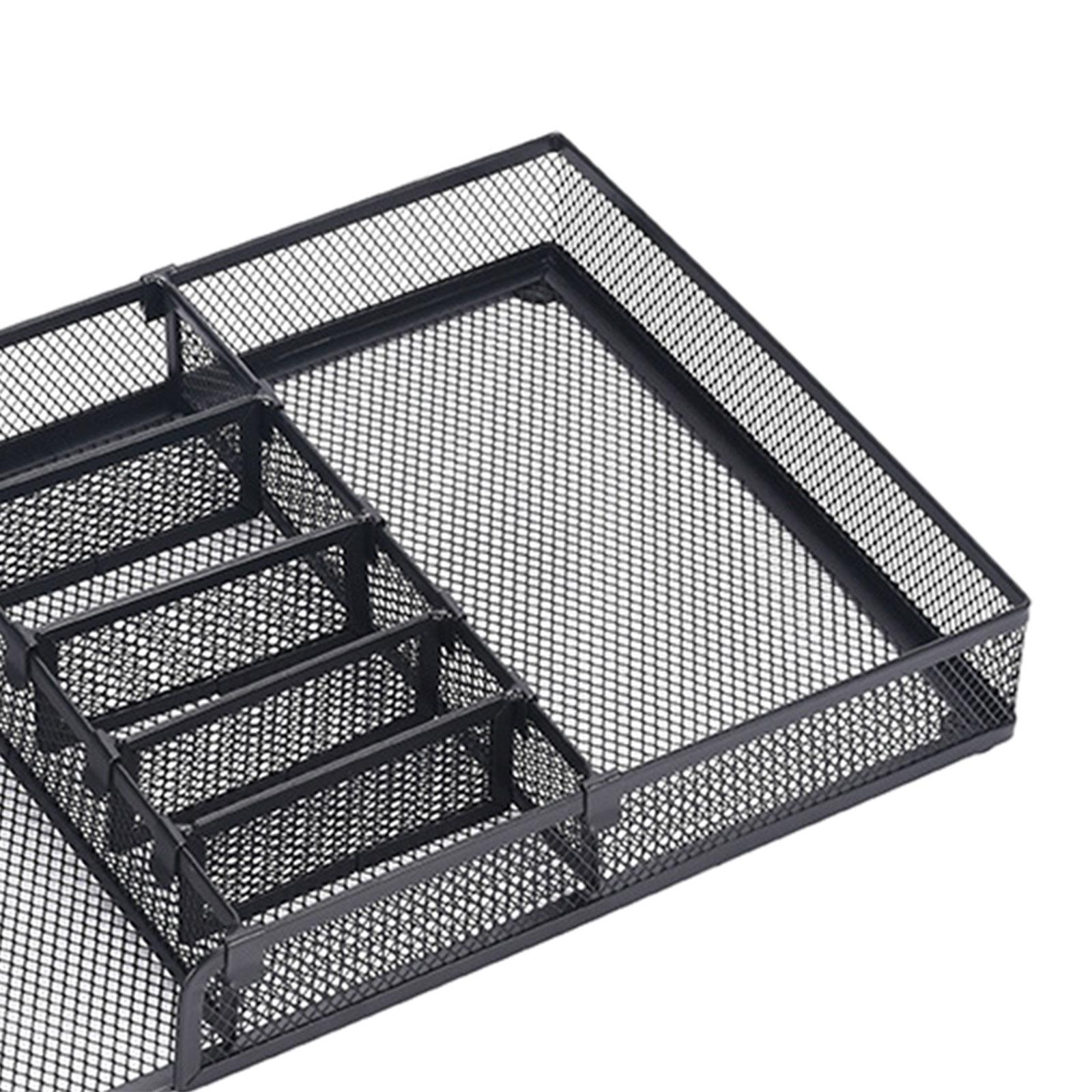 chiwanji Mesh Desk Organizer Large Desktop Storage Baskets for Drawer Office Tabletop