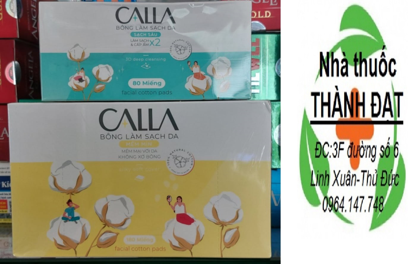 Bông tẩy trang bạch tuyết calla