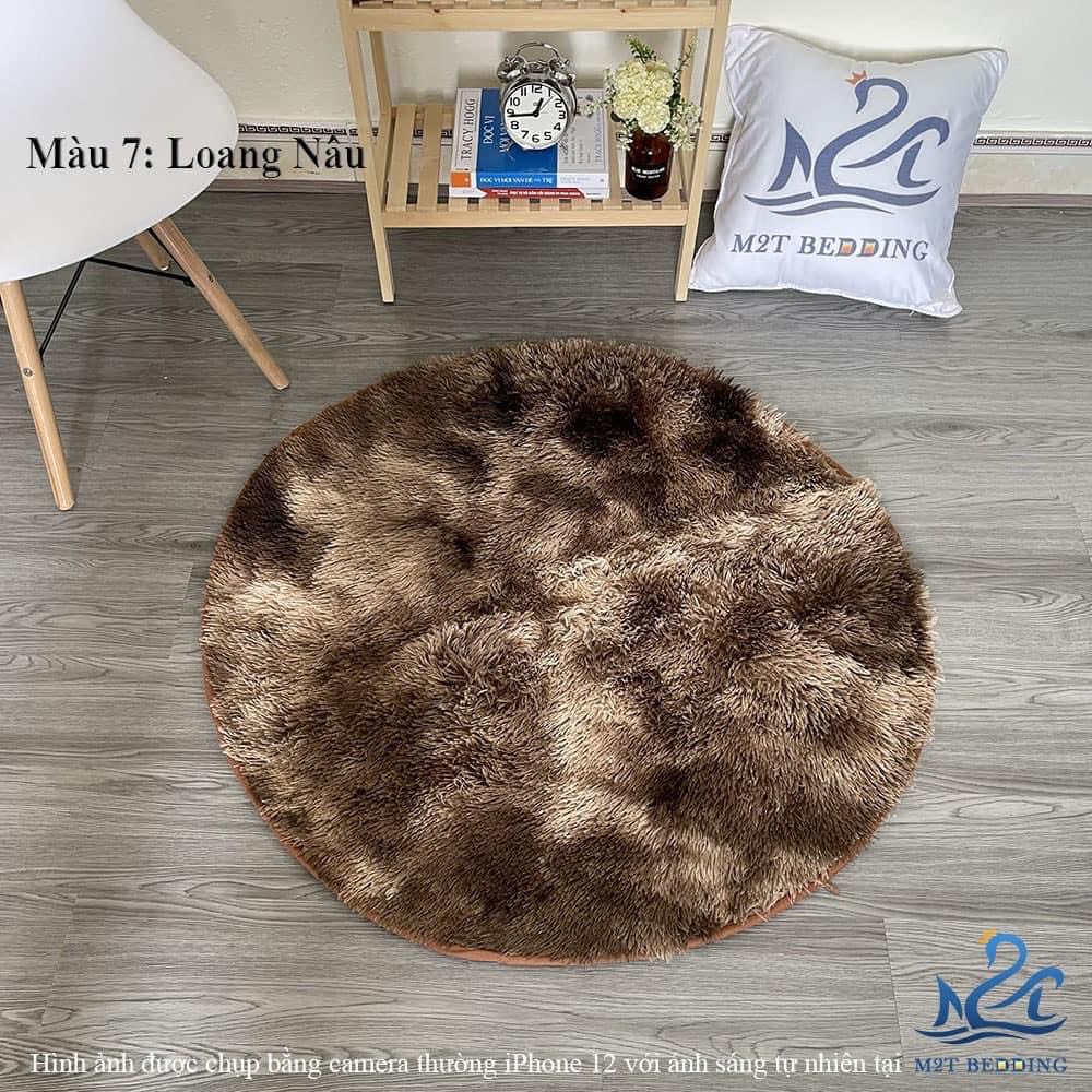 Thảm lông trải sàn hình tròn - đường kính 1m x 1m
