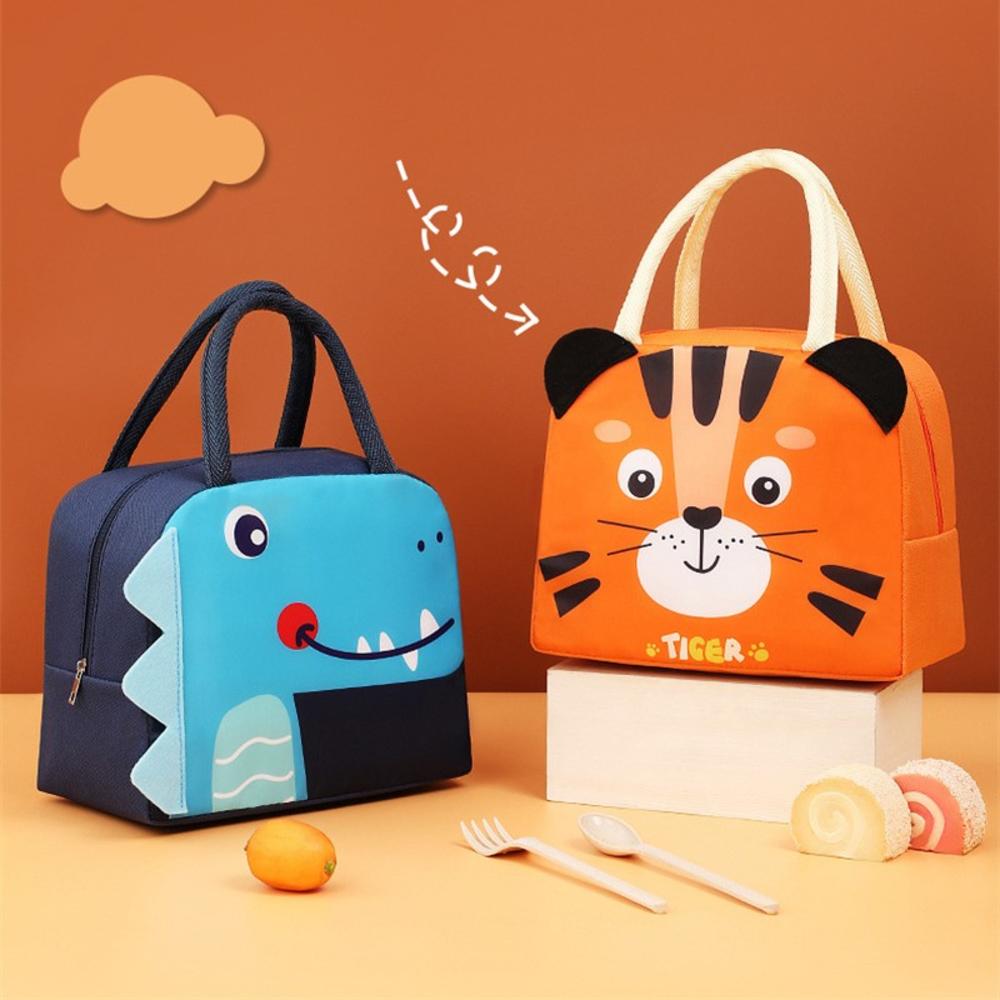 3D Cartoon Heat Insulated Thermal Lunch Box Bag Portable Waterproof Food Container School Bento Storage Travel Tote Bags. 