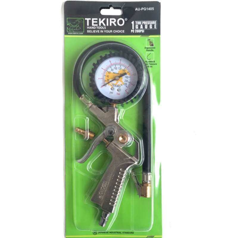 TEKIRO Alat Pengisi Angin 3 In 1 Tire Pressure Gauge Kit 200 PSI AU
