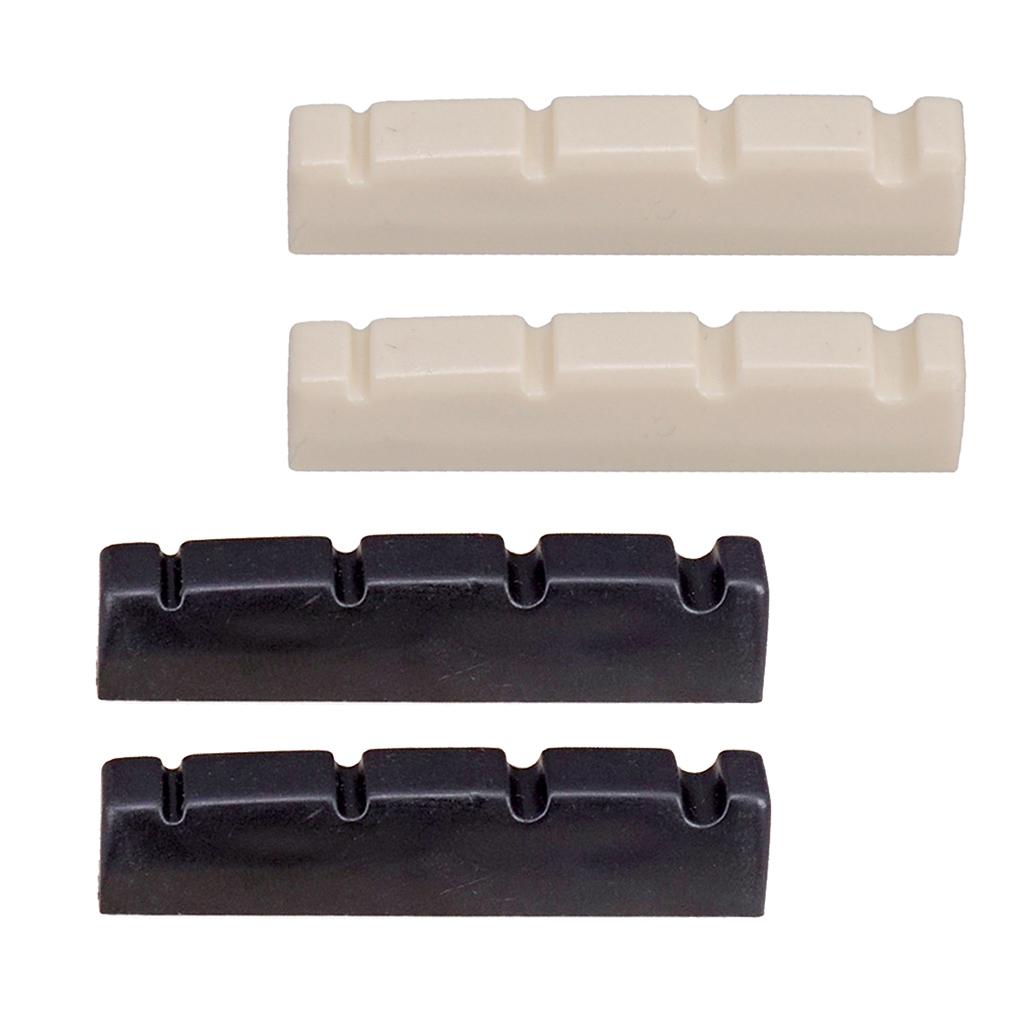 BNGUITAR 2pcs Electric Slotted Nut 4 String Guitar Musical Instrument