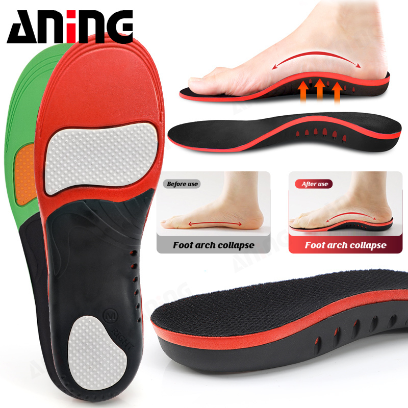 Orthopedic Arch Support Shoe Insoles Foot Pad X/O Type Leg Correction Flat  Foot Sports Shoes Insert