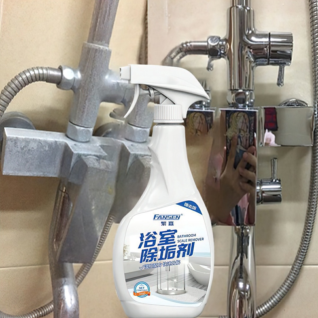 Bathroom detergent, stainless steel faucet, calcium scale