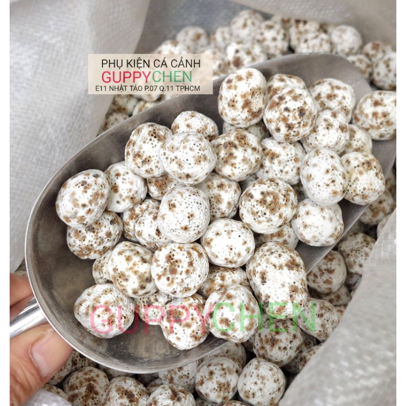 [100gram] Sứ Bi Muối Tiêu - Vật Liệu Lọc Nước Bể Cá