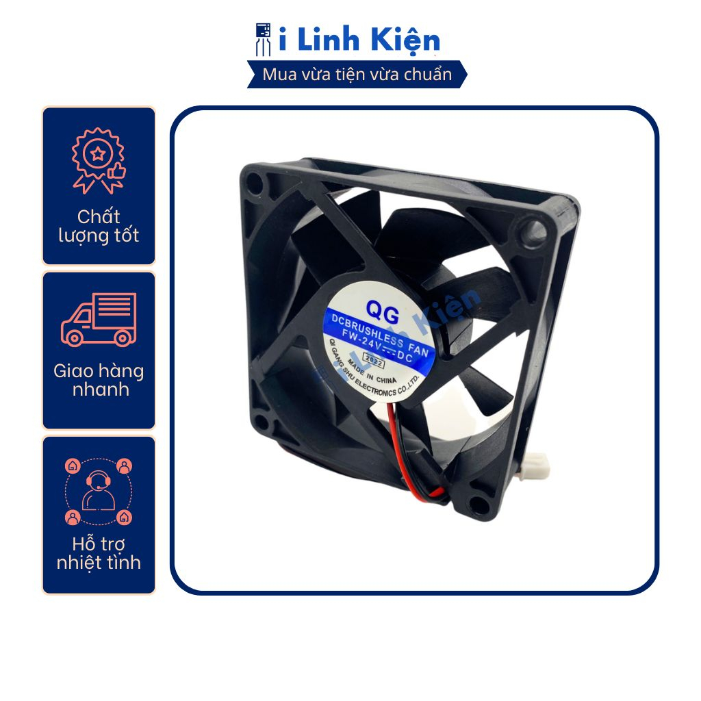 Quạt tản nhiệt 24V đầy đủ các kích thước