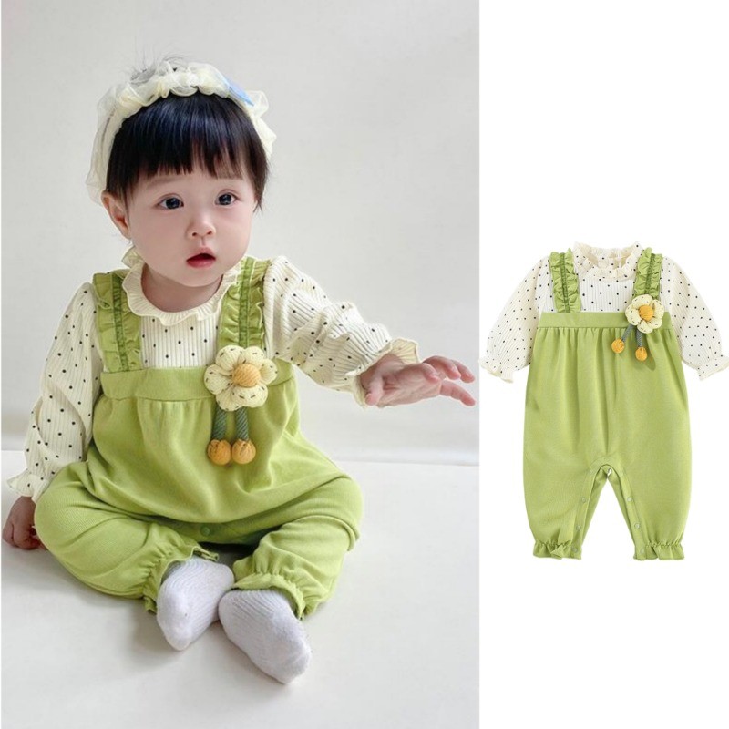 Baby Romper Clothes Autumn Long Sleeves Jumpsuits Baby Boys Girls ...