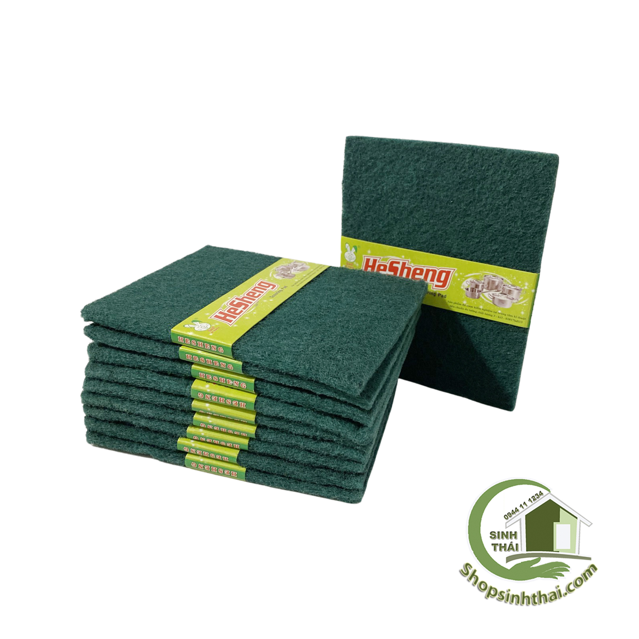 Miếng cước rửa chén màu xanh - Miếng cọ rửa chén nhám lớn [ 1 miếng ] [ Kho sỉ ]