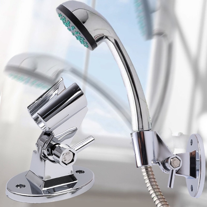 Phổ Đầu vòi sen chủ có thể điều chỉnh vòi hoa sen cầm tay Đầu vòi sen chân đế ABS giá gắn tường phụ kiện phòng tắm gắn đế cố định
