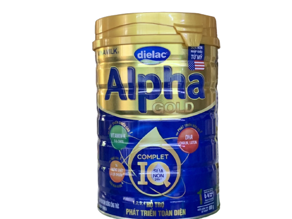 Sữa bột dielac alpha gold iq 1 850g (cho trẻ từ 0 - 6 tháng tuổi) (Mẫu mới )