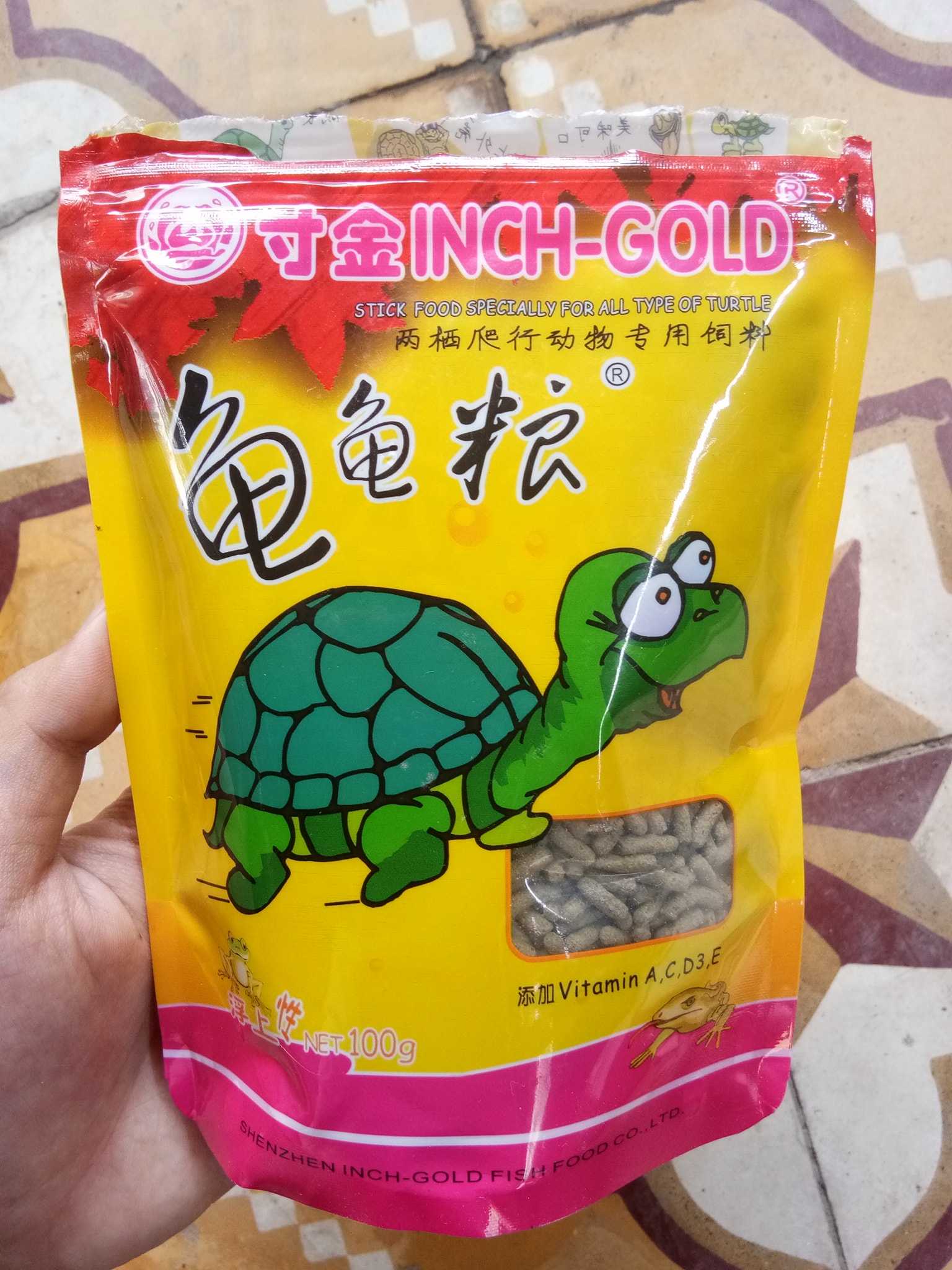 THỨC ĂN ICHGOLD CHO RÙA CẢNH GÓI 100G