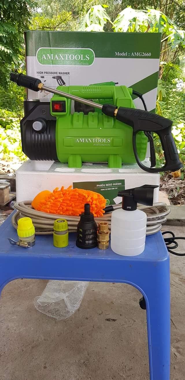 Máy rửa xe Amaxtools AMG2660 2660W Chính Hãng
