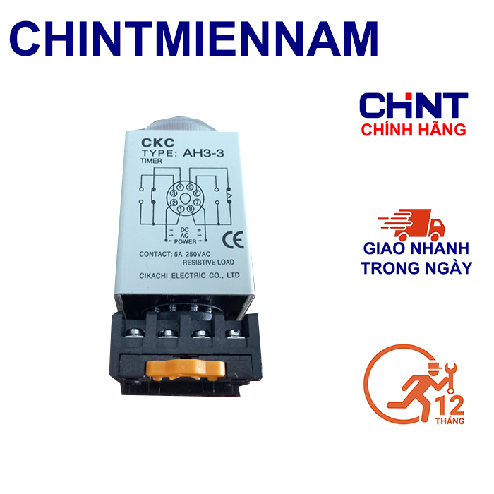 Timer CKC 10s 30s Đã kèm đế Rơ le thời gian CKC Công tắc thời gian CKC