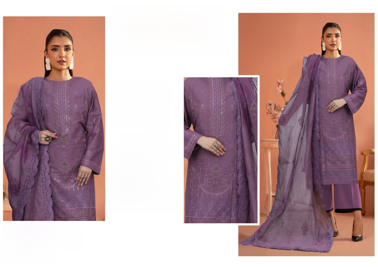 SUMBAL 3Pc - Embroidered Luxe PIMA main image 0