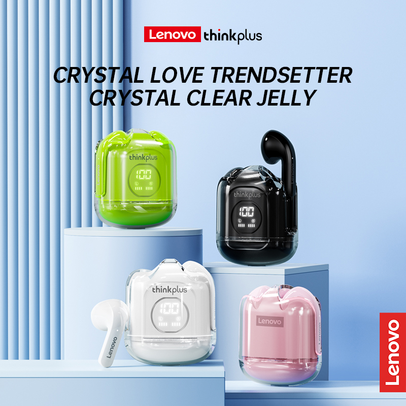 Lenovo thinkplus xt65 Tai nghe TWS bluetooth không dây 5.3 Tai nghe nhét tai âm bass âm thanh nổi điều khiển bằng cảm ứng giảm tiếng ồn Thời gian đợi lâu Màn hình LED Tương thích với IOS Android