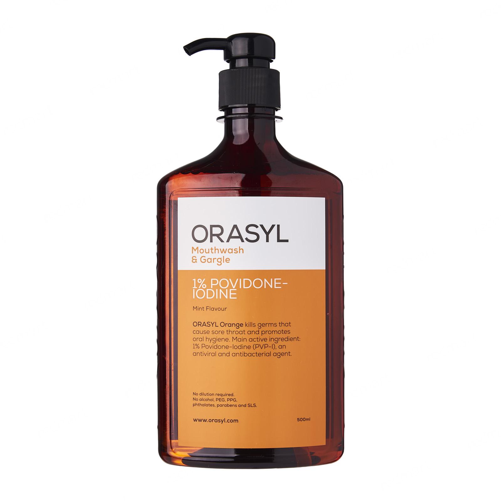 ORASYL Orange Antibacterial Mouthwash 500ML Lazada Singapore